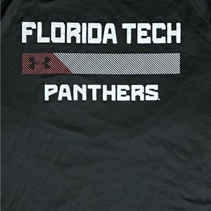 Under Armour Florida Tech Men Panthers Short Sleeve Heat Gear Black Shirt  XL